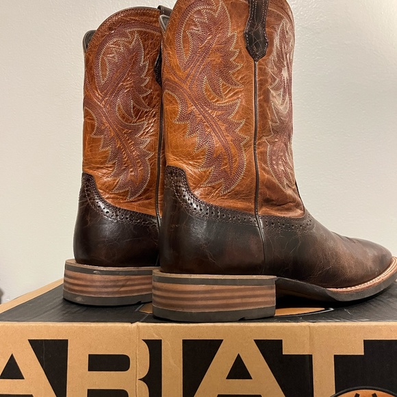 Ariat Mens Quickdraw Square Toe Western Boots - Picture 4 of 4